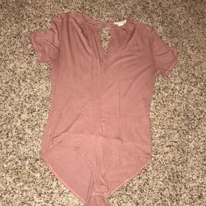 Burgundy body suit